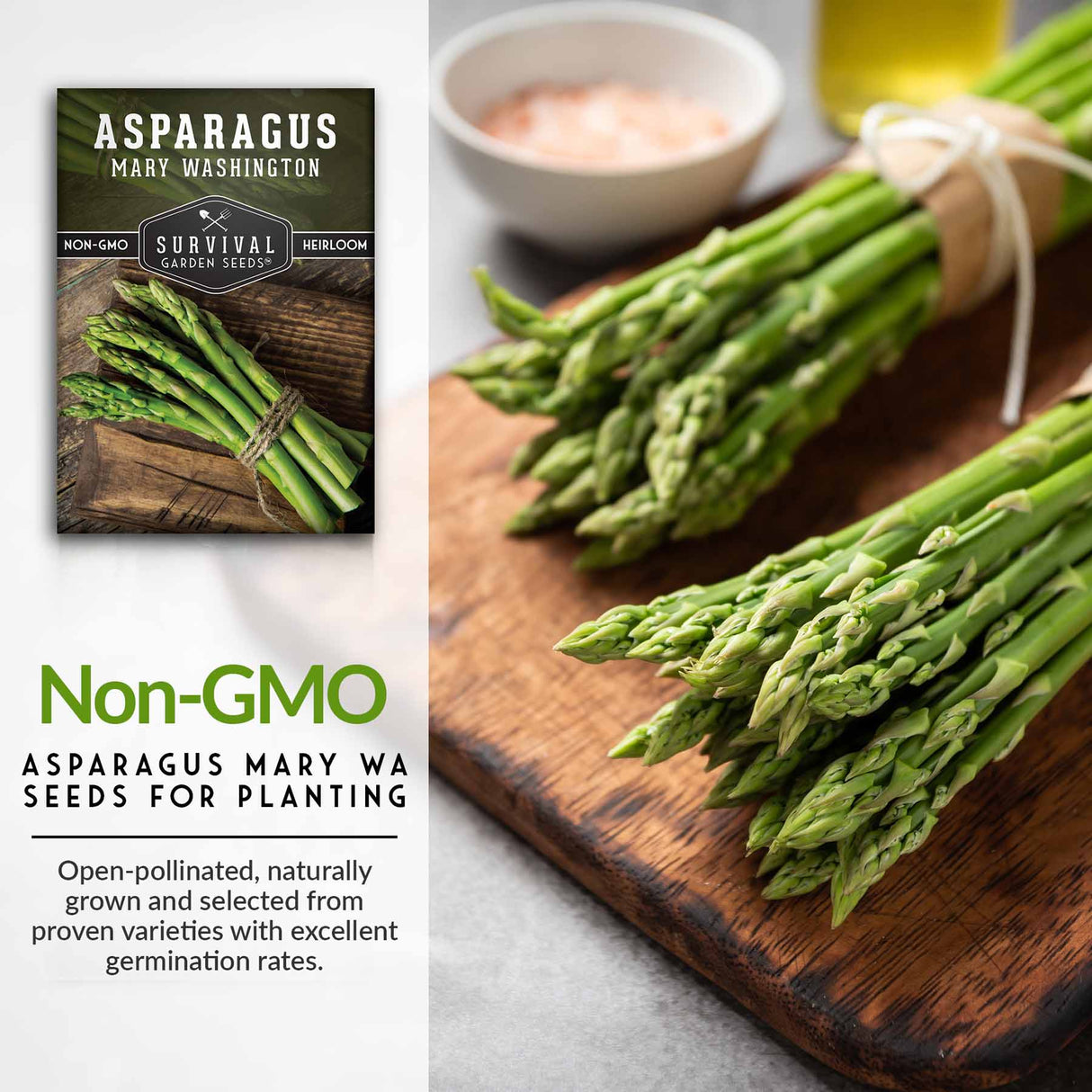 Non-GMO asparagus seeds