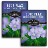 2 Packet of Lewis Blue Flax seeds