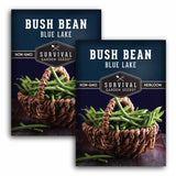 2 Packets of Blue Lake Bush Bean Seeds