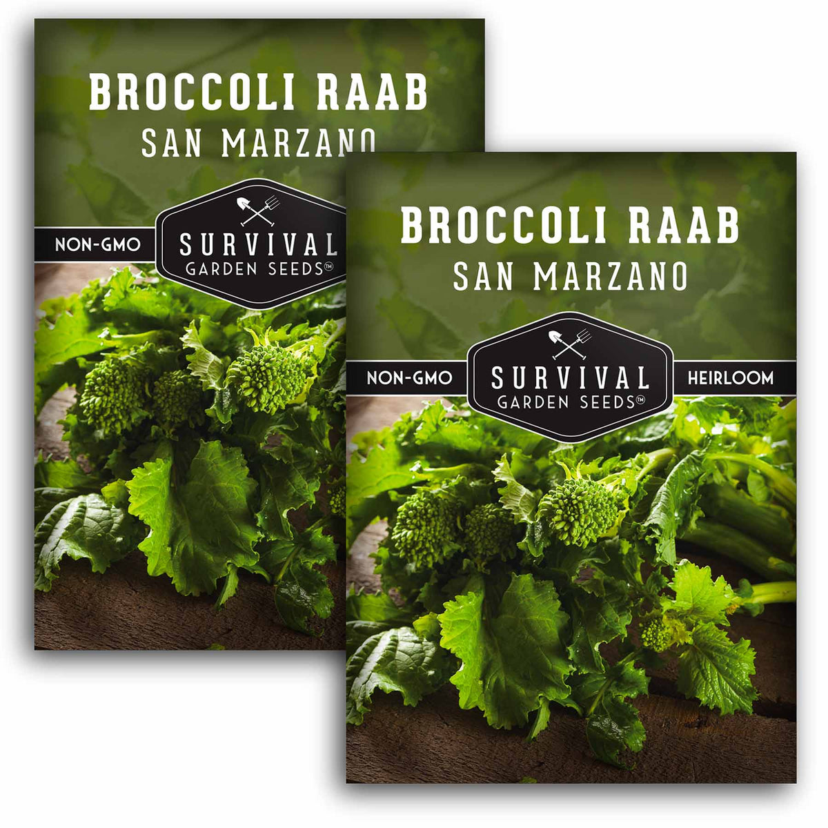 2 packets of San Marzano Broccoli Raab seeds