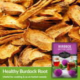 Healthy burdock root - useful for cooking and herbal remedies