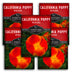 5 packets of Mikado California Poppy seeds