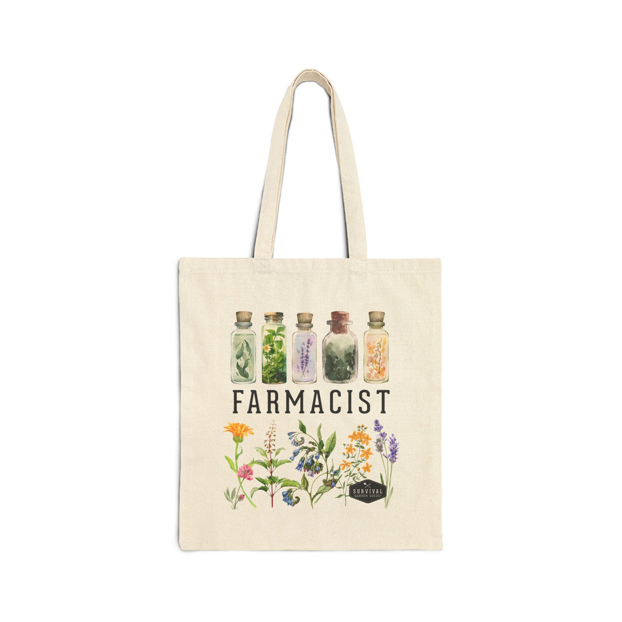 Cotton Canvas Tote - Farmacist - front