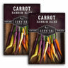 2 packets of Rainbow Blend Carrot seeds