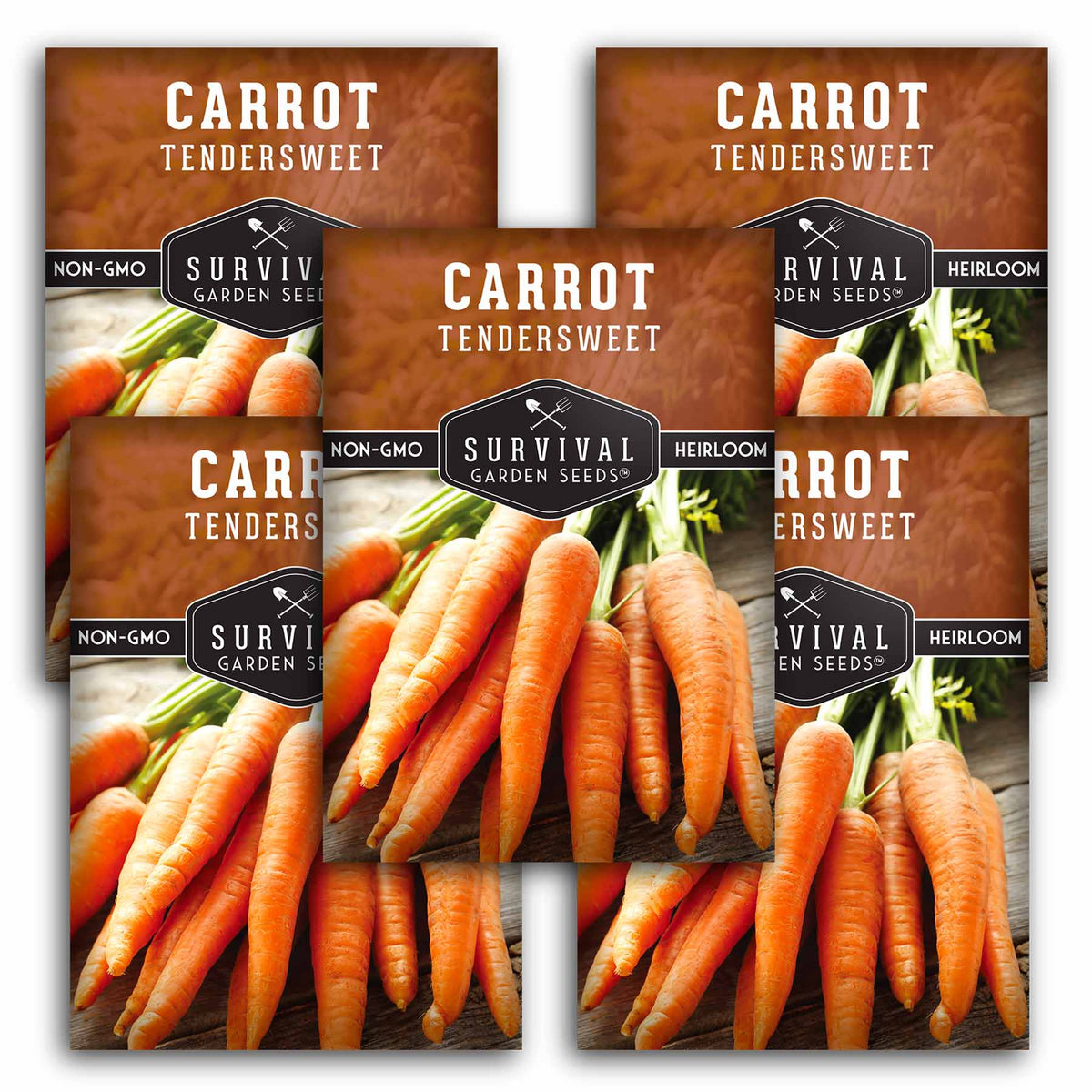 5 Packets of Tendersweet Carrot seeds