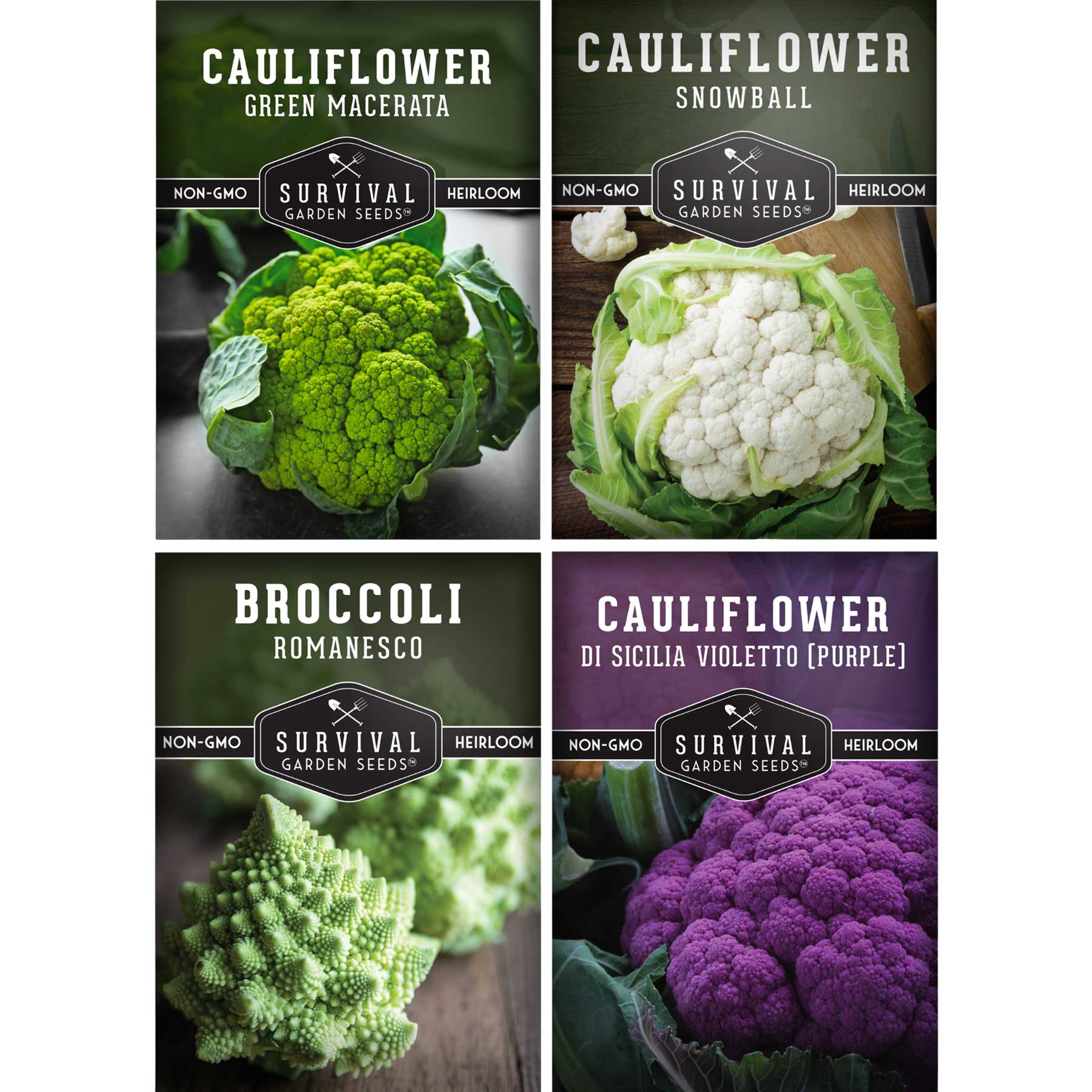 Heirloom Cauliflower Seed Collection (3 Varieties