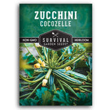 Single packet of Cocozelle Zucchini seeds