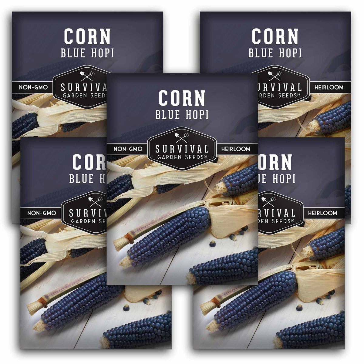 5 packets of Blue Hope Corn seeds