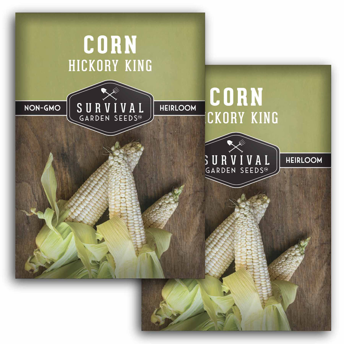 2 packets of Hickory King Corn seeds