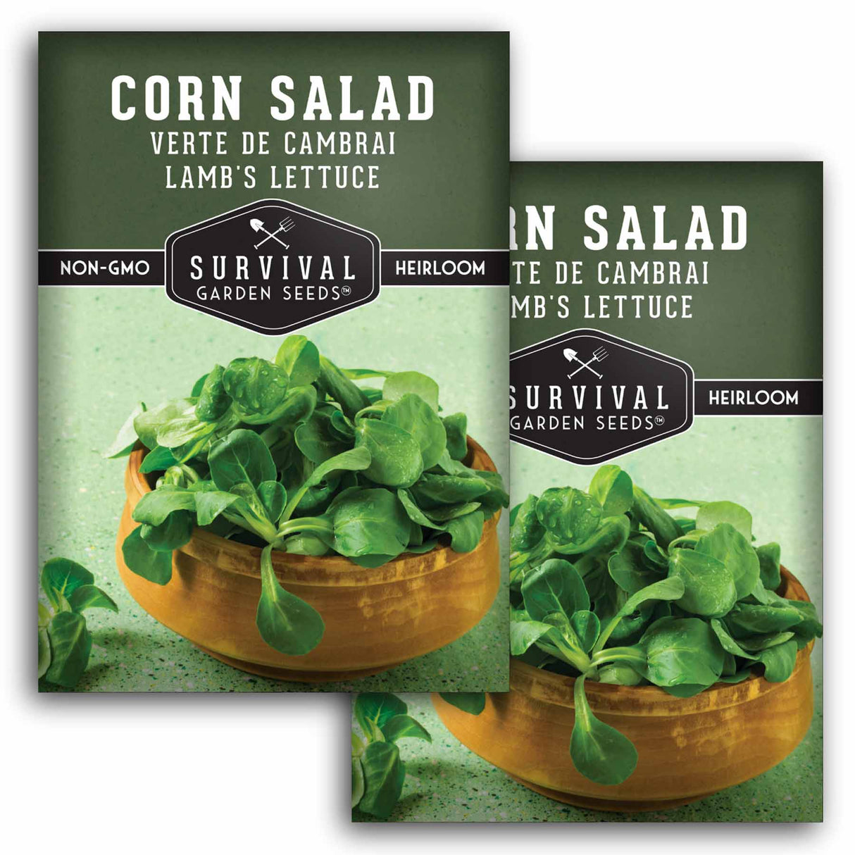 2 packets of Corn Salad Lamb's Lettuce seeds