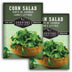 2 packets of Corn Salad Lamb's Lettuce seeds