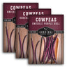 3 packets of Knuckle Purple Hull Cowpeas