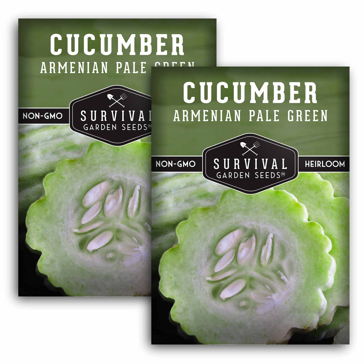 2 packets of Armenian Pale Green Cucumber seeds
