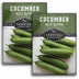 2 Packets of Beit Alpha Cucumber seeds