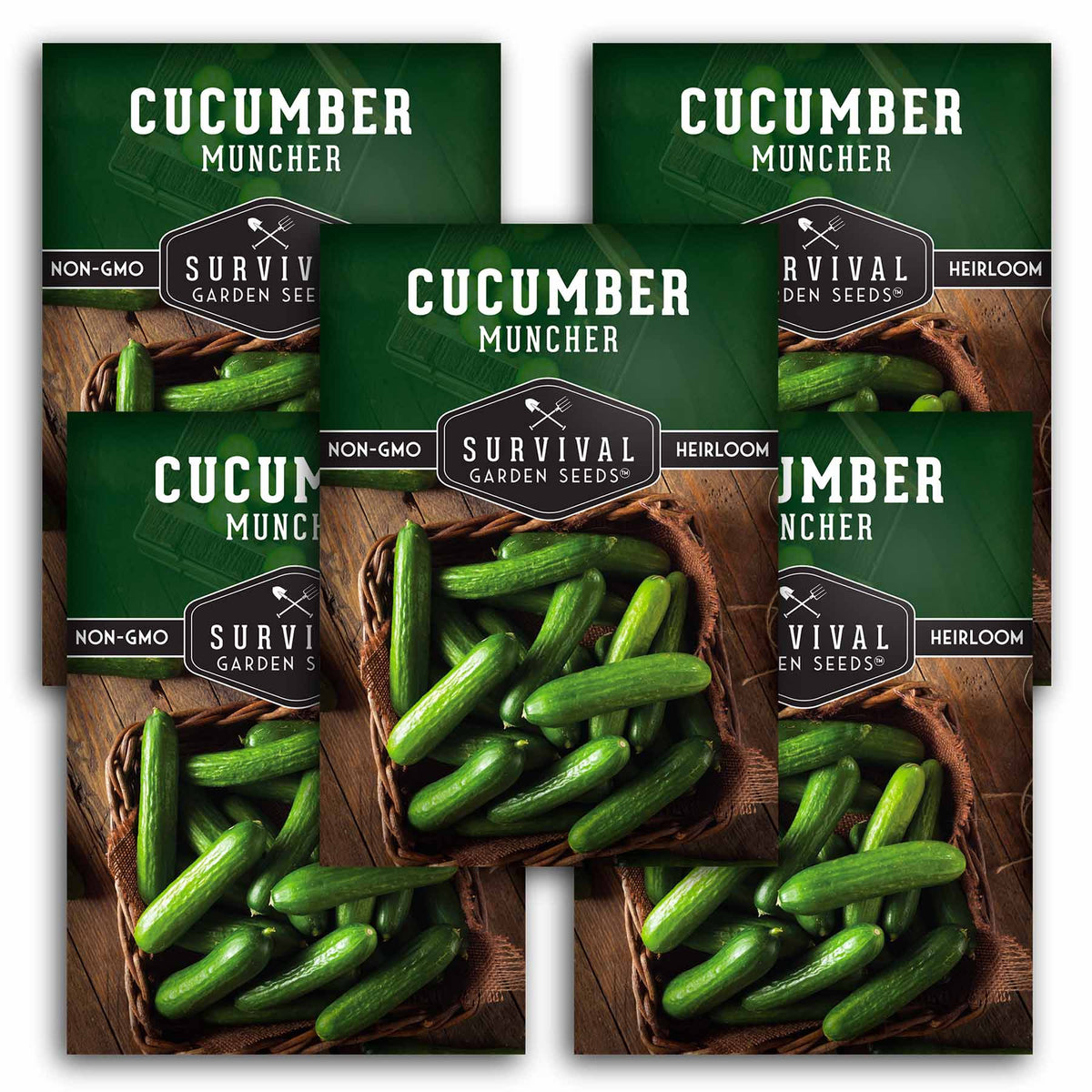 5 packets of Muncher Cucumber seeds