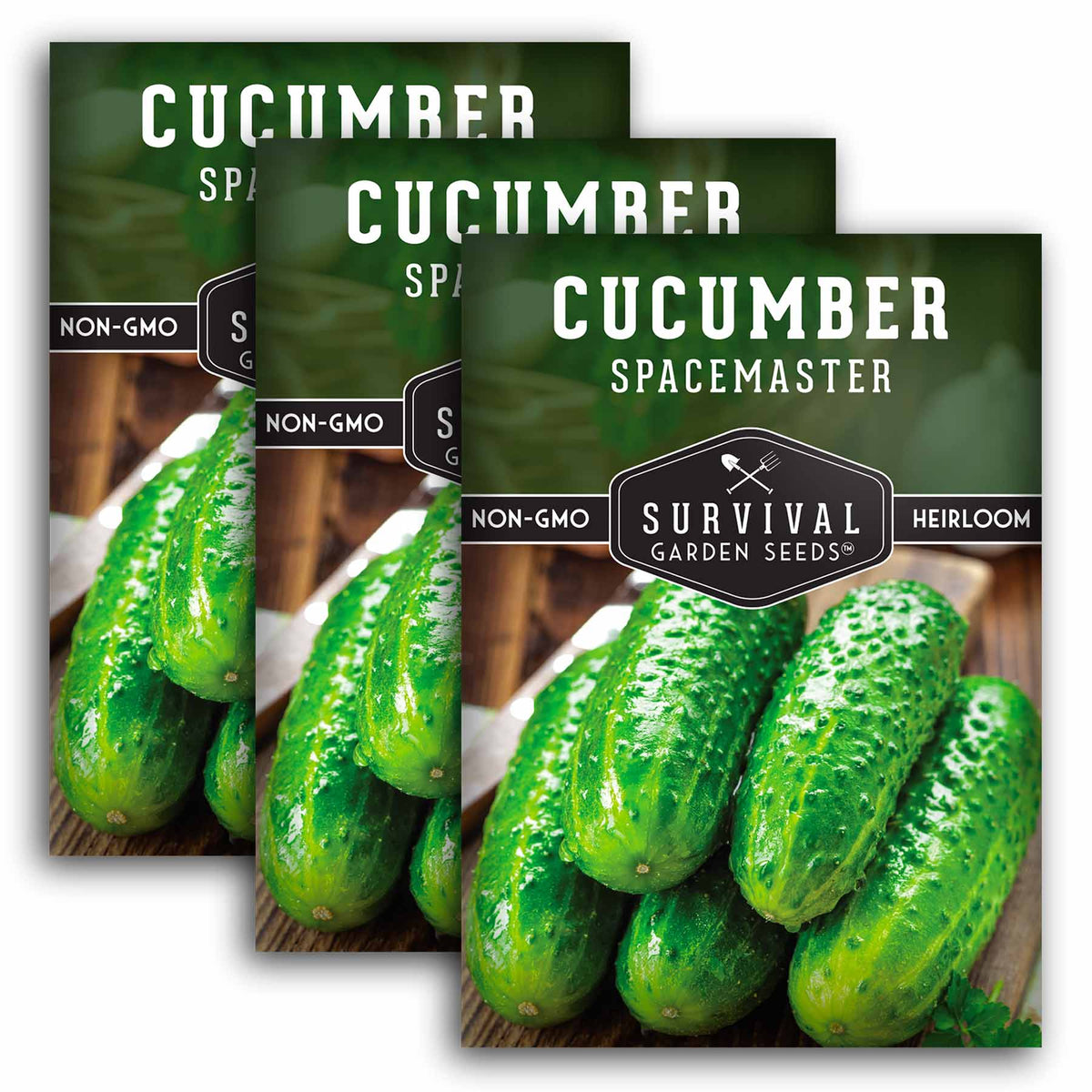 3 packets of Spacemaster Cucumber seeds