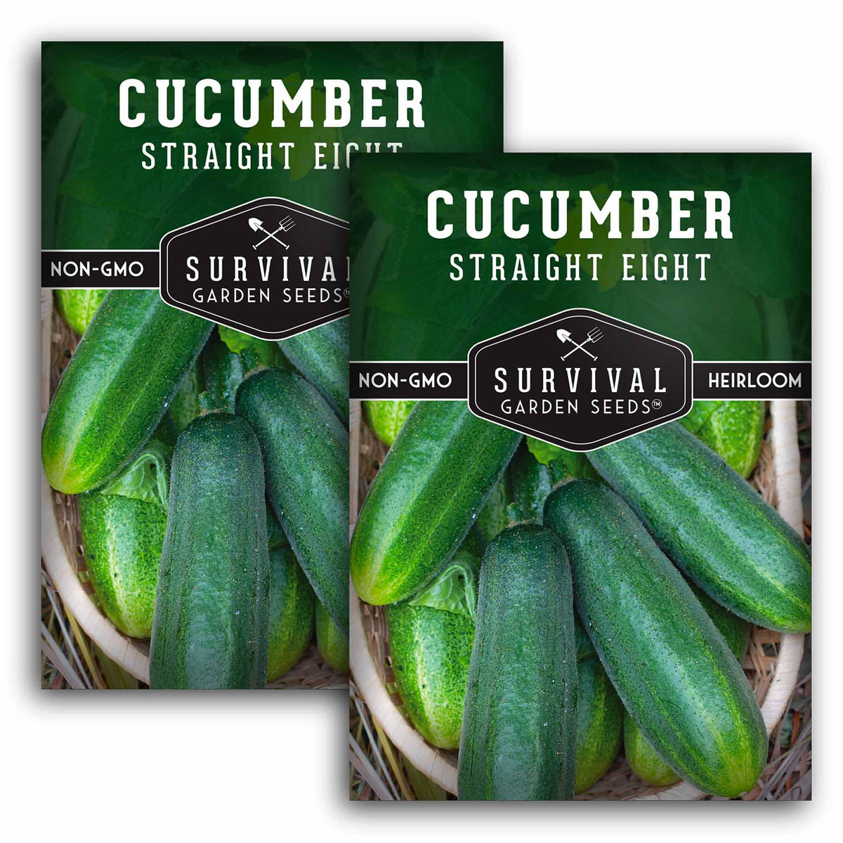 2 packets of Straight Eight Cucumber seeds