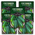 5 packets of Straight Eight Cucumber seeds