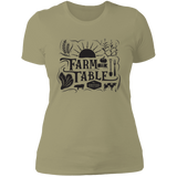 Ladies' Boyfriend T-Shirt - Farm to Table