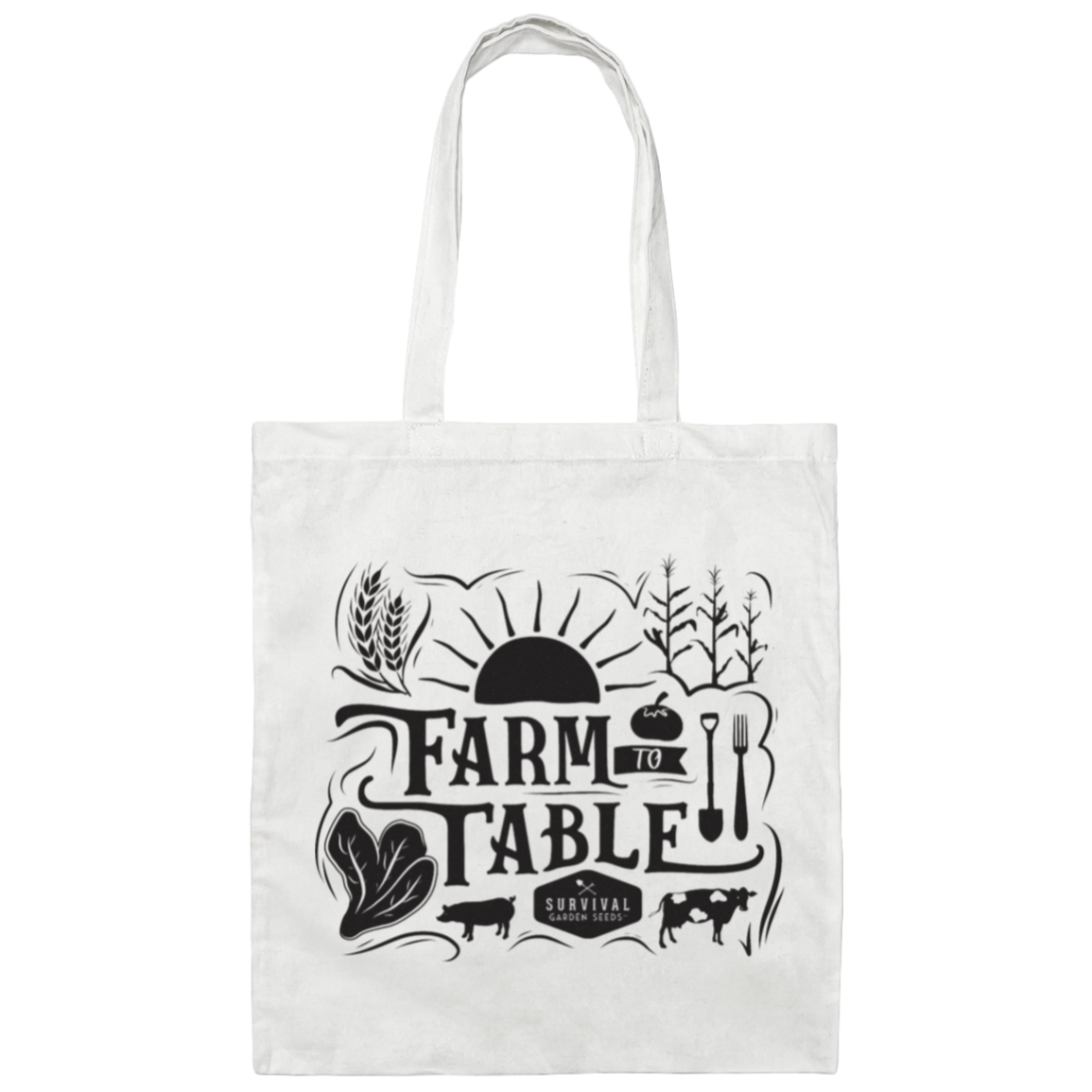 Canvas Tote Bag - Farm to Table