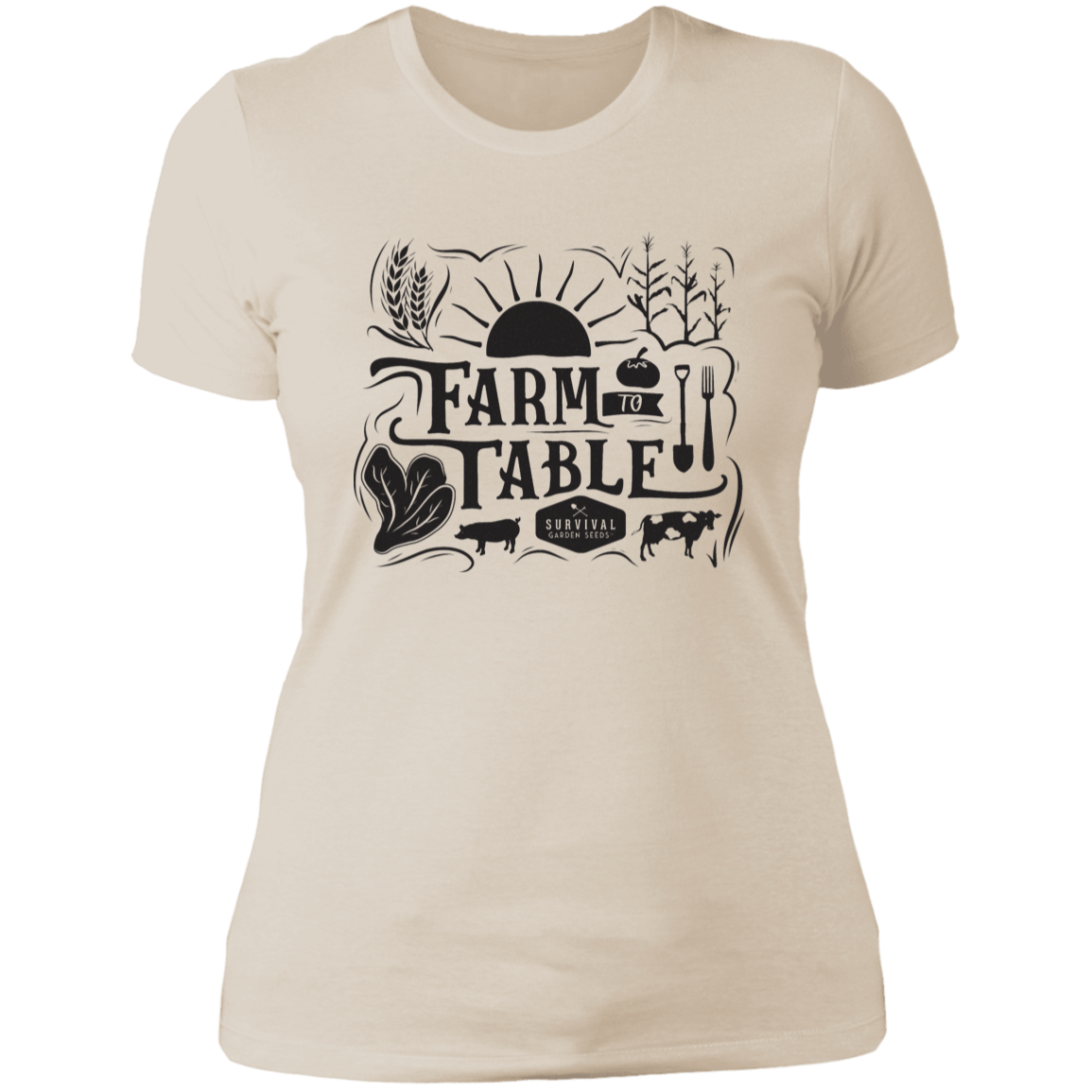 Ladies&#39; Boyfriend T-Shirt - Farm to Table