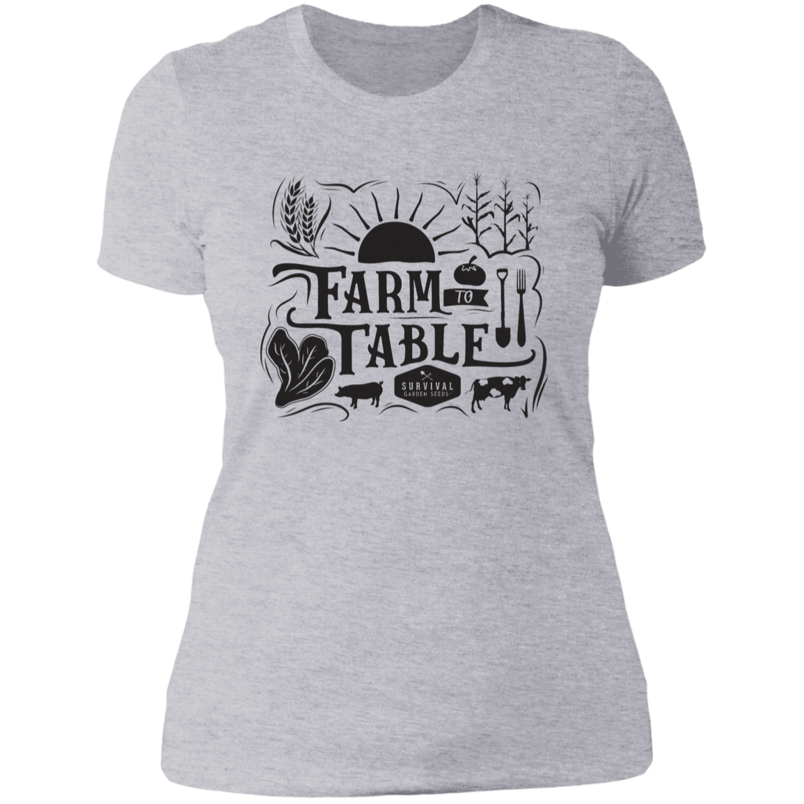 Ladies&#39; Boyfriend T-Shirt - Farm to Table