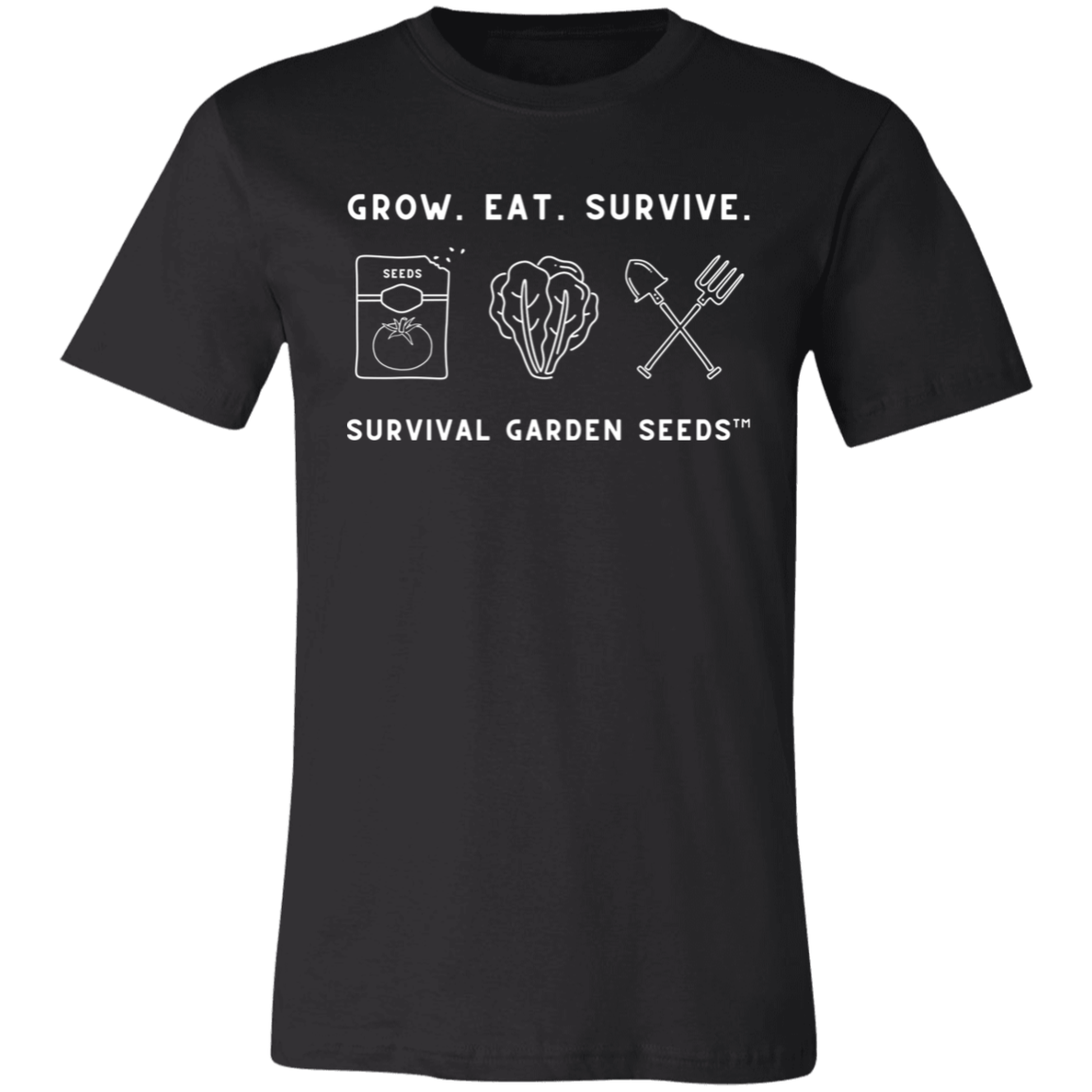 Short-Sleeve T-Shirt - Grow. Eat. Survive.