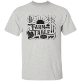 Unisex Short-Sleeve T-shirt - Farm to Table (black)