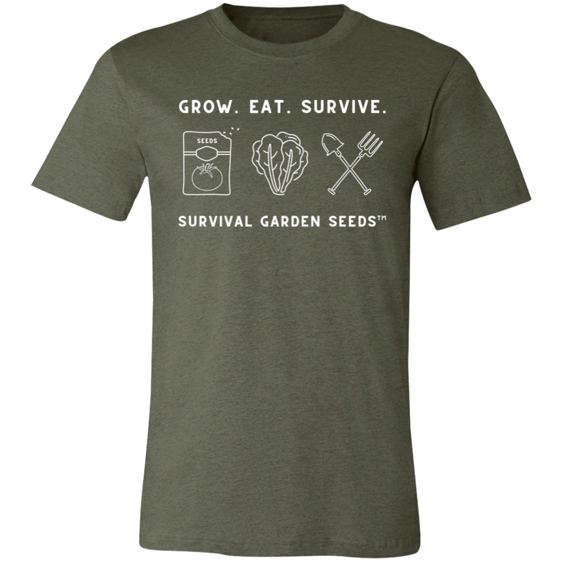 Short-Sleeve T-Shirt - Grow. Eat. Survive.