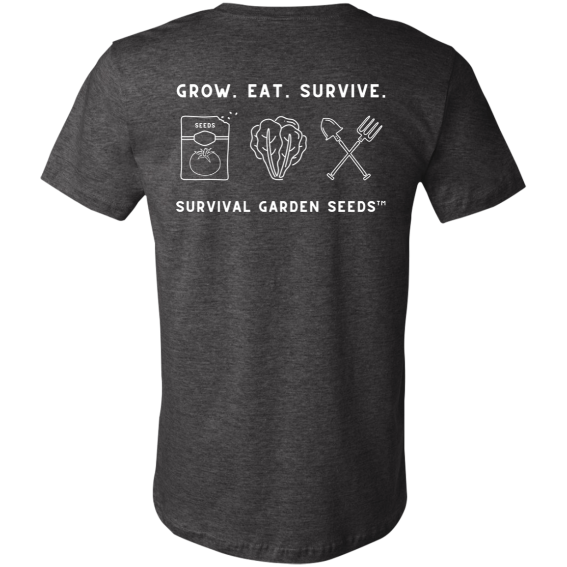 Unisex Short-Sleeve T-Shirt - SGS Logo/Grow. Eat. Survive.