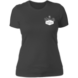 Ladies' Boyfriend T-Shirt - Flower Logo