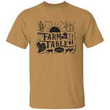 Unisex Short-Sleeve T-shirt - Farm to Table (black)