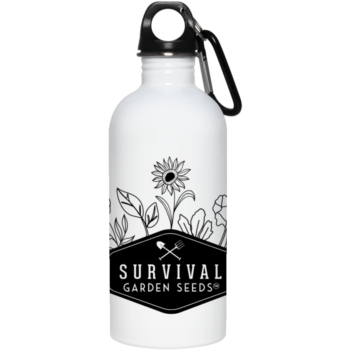 Survival Garden Seeds Flower Design water bottle