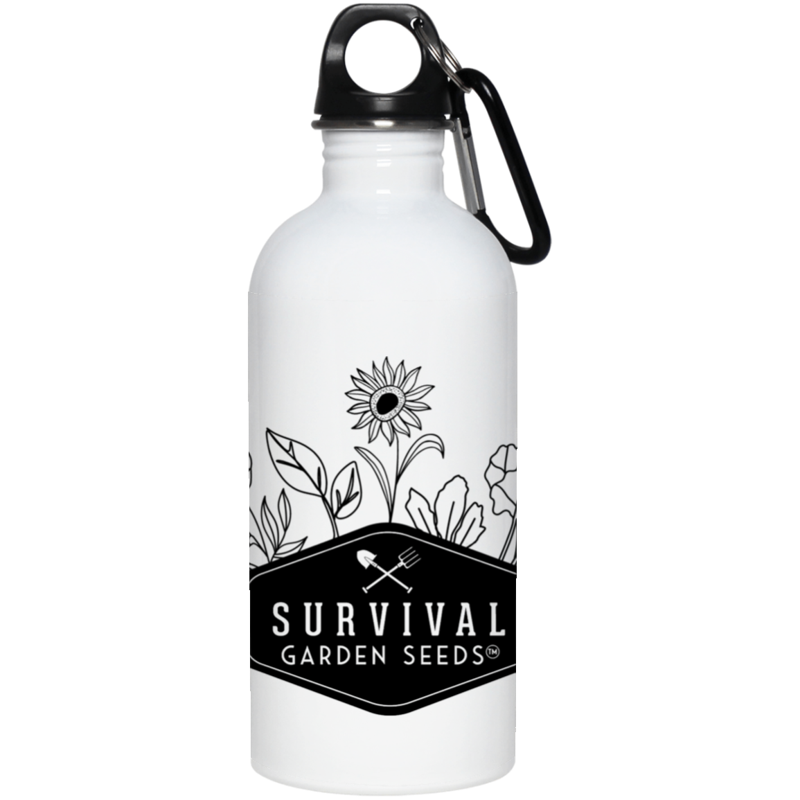 Stainless Water Bottle - Flower Logo