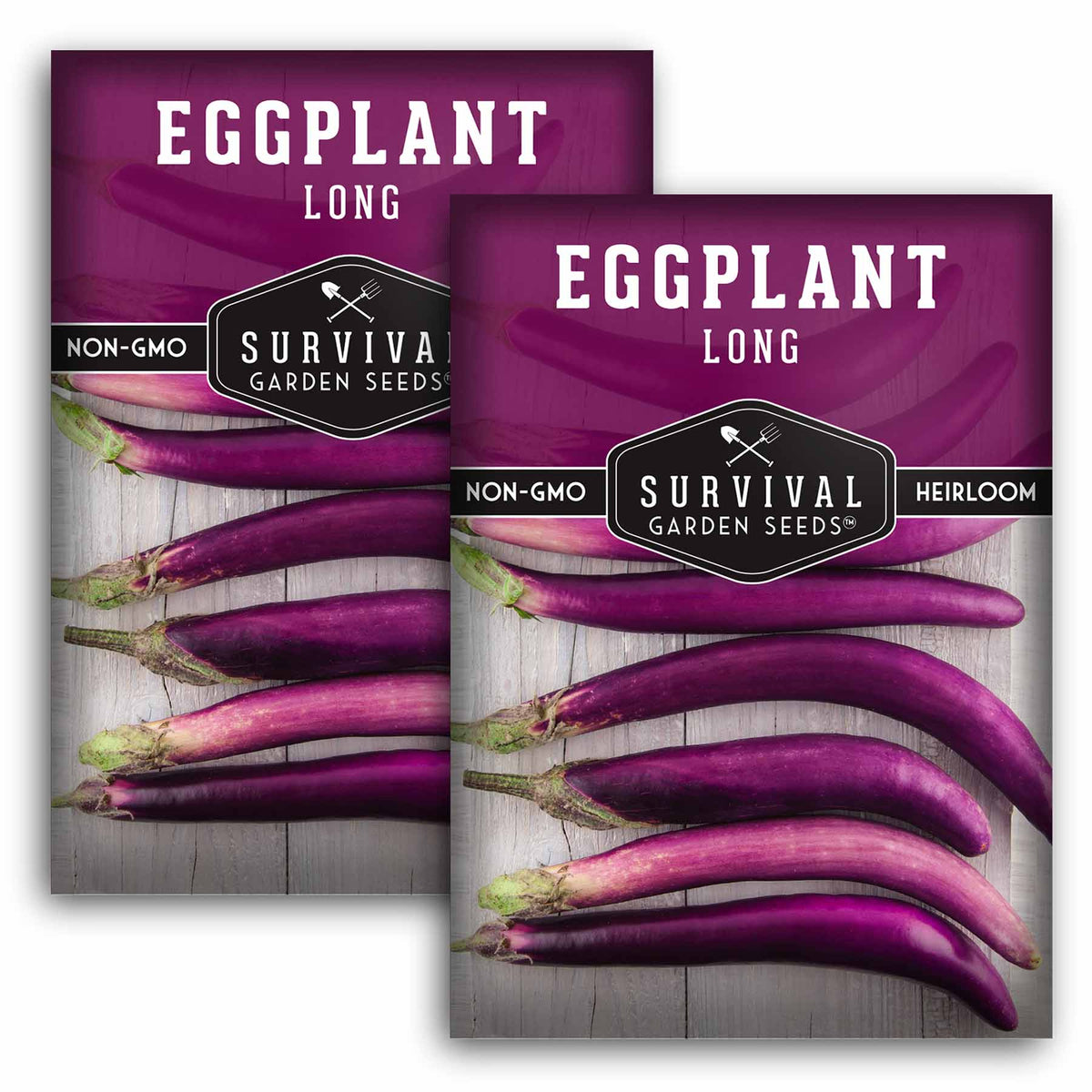 2 packets of Long Eggplant seeds