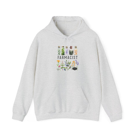 Unisex Hoodie - Farmacist - front - Ash