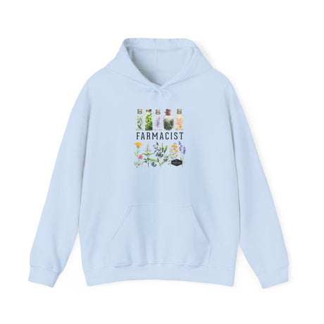Unisex Hoodie - Farmacist - front - light blue