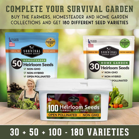 Complete Your Survival Garden with our other seed collections