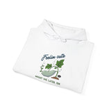 Unisex Hoodie - Feelin' Cute Might Die Later IDK- folded - white