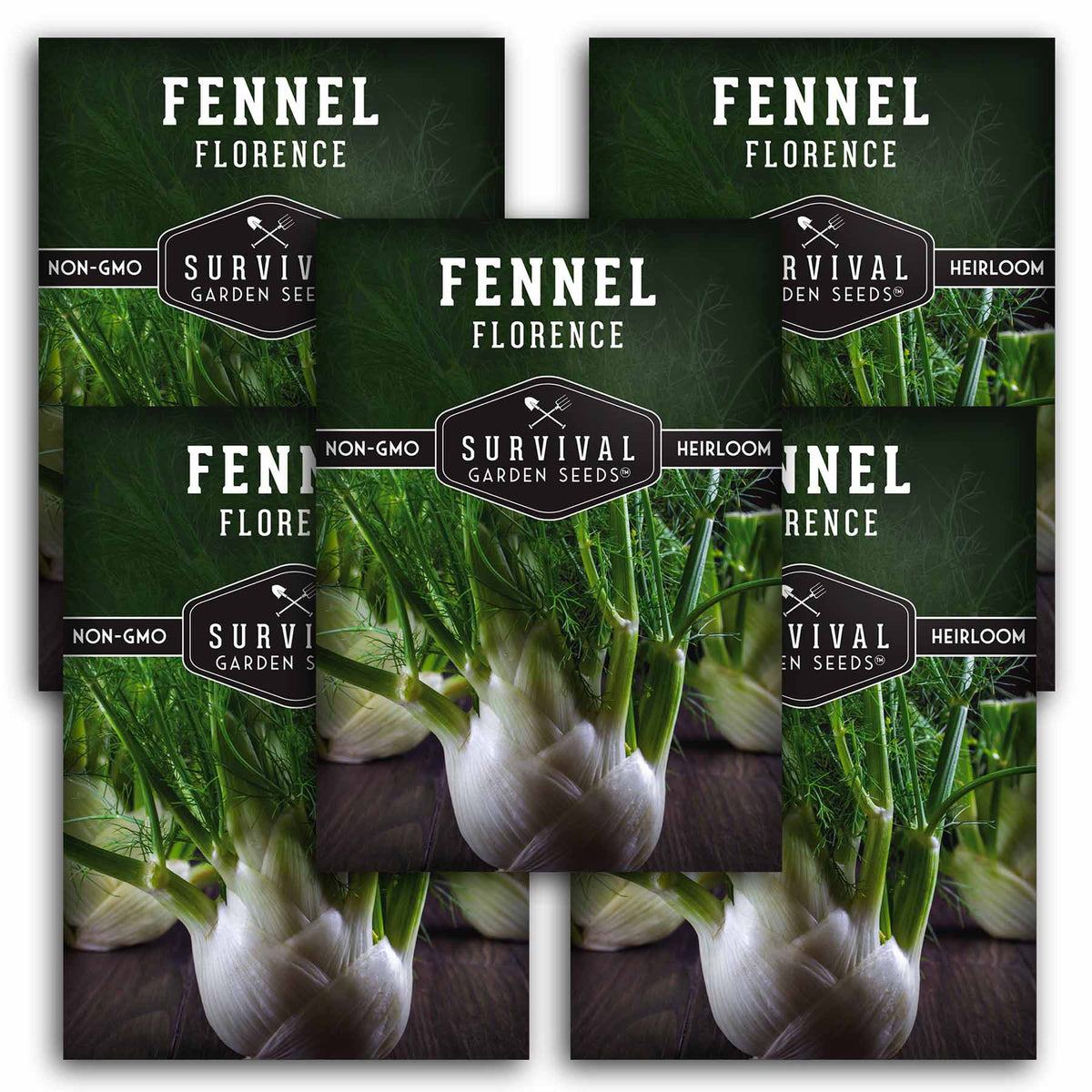 5 packets of Florence Fennel seeds