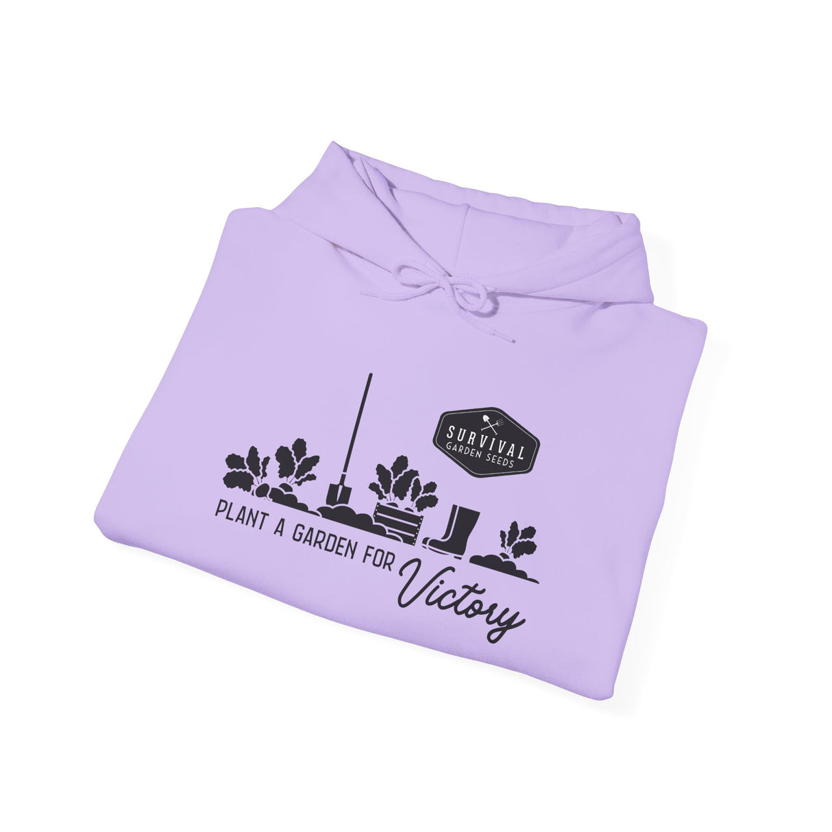 Grow a Garden for Victory Unisex Hoodie - folded - Orchid