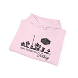 Grow a Garden for Victory Unisex Hoodie - folded - Light Pink