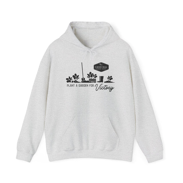Grow a Garden for Victory Unisex Hoodie - front- Ash