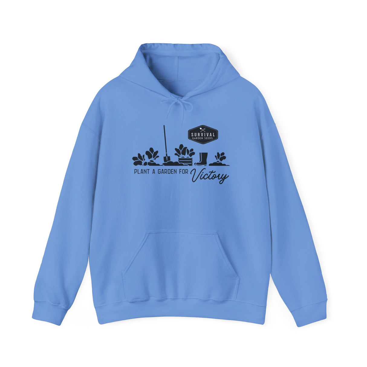 Grow a Garden for Victory Unisex Hoodie - front - Carolina Blue