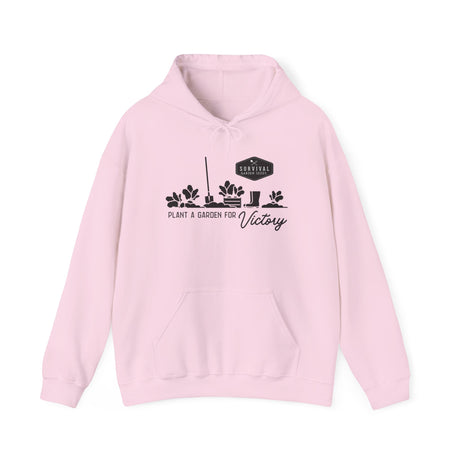 Grow a Garden for Victory Unisex Hoodie - front - Light Pink