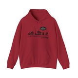 Grow a Garden for Victory Unisex Hoodie - front - Antique Cherry Red