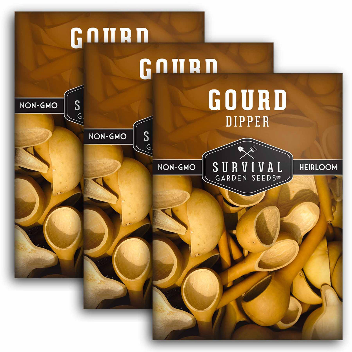 3 packets of Dipper Gourd seeds
