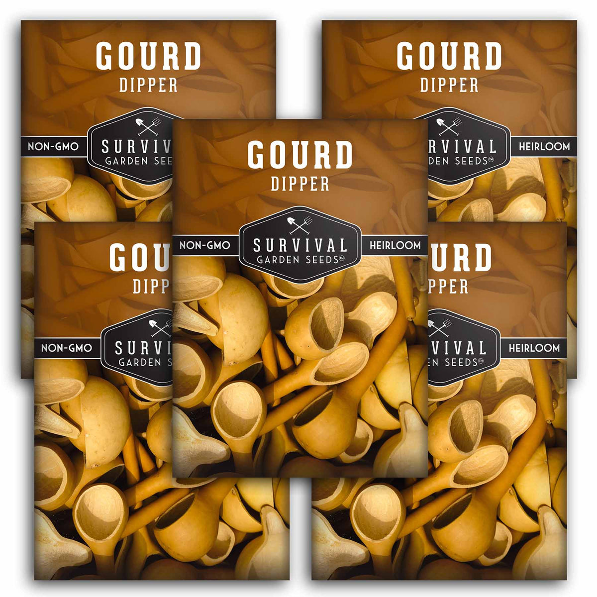 5 packets of Dipper Gourd seeds