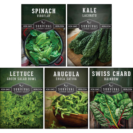 Leafy Green Vegetable Seed Collection