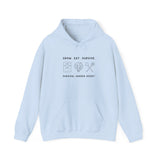 Grow, Eat, Survive Unisex Hoodie - front - Light Blue